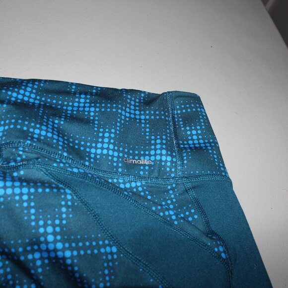 Blue & Green Adidas Running Capris Size Large - Picture 5 of 5